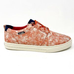 Clae Newman Fire Tie Dye Red Canvas Mens Casual Premium Shoes